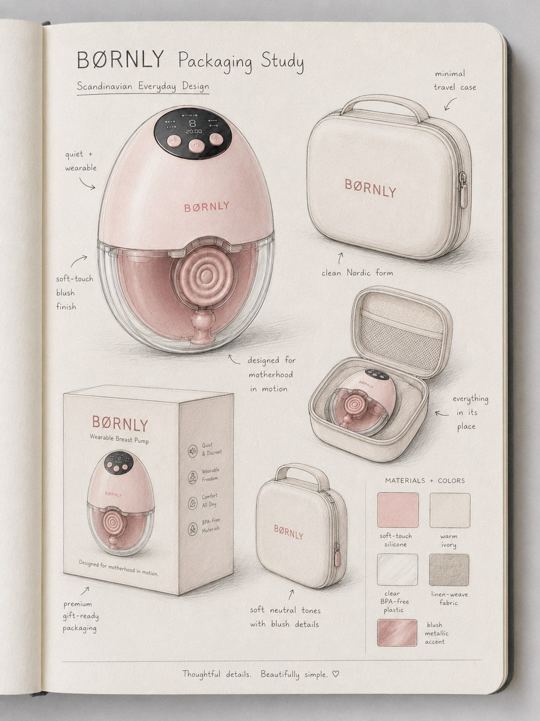 BØRNLY initial product sketch